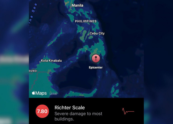 Gempa Magnitudo 7,8 Guncang Filipina Selatan, Bangunan Rusak dan Peringatan Tsunami Dikeluarkan