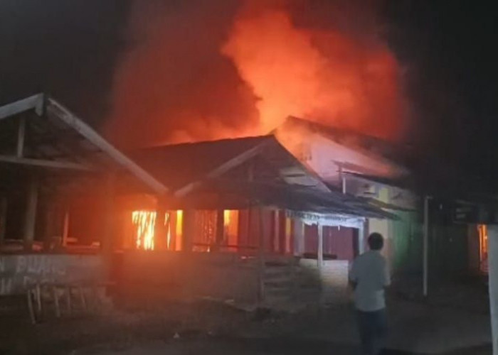 Hanya Semalam, 12 Ruko 10 Toko di Labuhan Ratu Ludes Dilalap Si Jago Merah