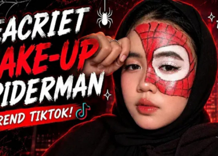 Lagi Viral di Media Sosial! Tren Makeup Ala Spiderman Bikin Warganet Terkesima, Begini Cara Buatnya
