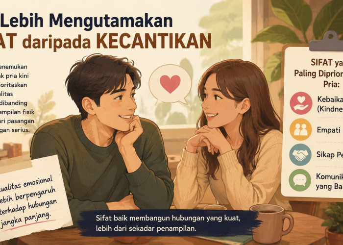 Penelitian Ungkap Pria Lebih Mengutamakan Sifat Baik daripada Kecantikan