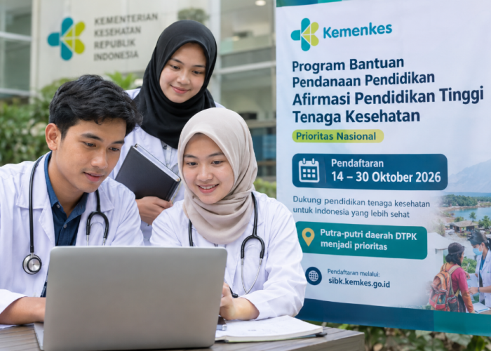 Kemenkes Buka Beasiswa Afirmasi Tenaga Kesehatan, Pendaftaran 14–30 Oktober 2026