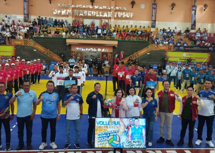 ATR/BPN Lampung Jadi Tuan Rumah Regional II Turnamen Voli Menteri ATR/BPN CUP 2024