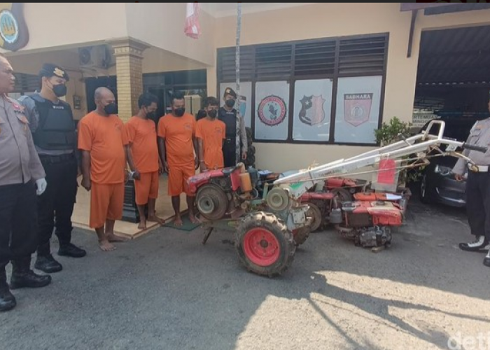 Jauh ke Jogjakarta, Warga Tulang Bawang Lampung Curi Traktor