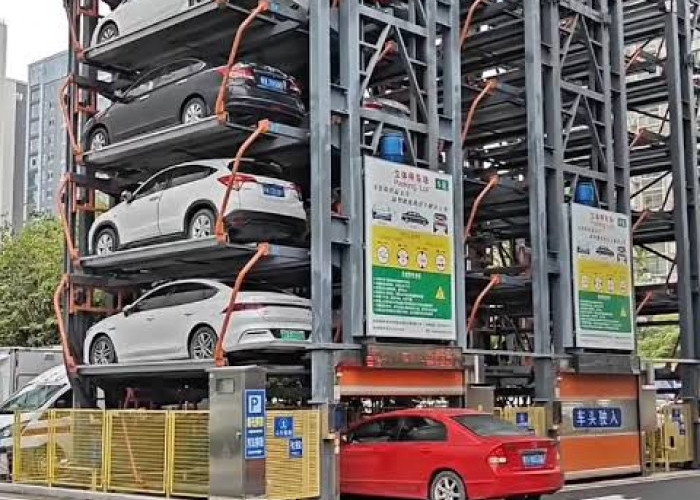 Solusi Lahan Sempit, Shenzhen Terapkan Sistem Parkir Vertikal Otomatis Mirip Bianglala
