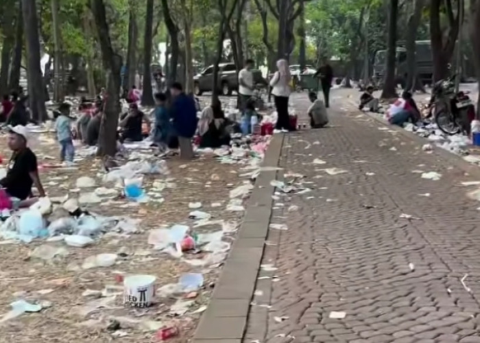 Kawasan Monas Dipenuhi Sampah Usai Perayaan HUT ke-81 RI, Warganet Soroti Kesadaran Pengunjung