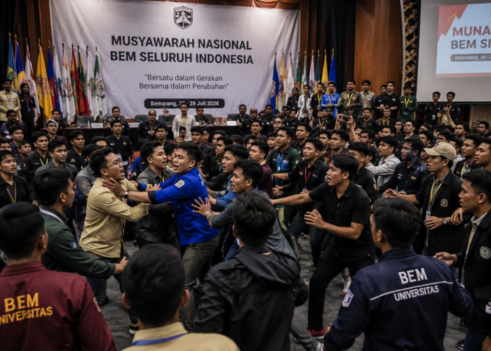Munas BEM SI di Semarang Berakhir Ricuh, Diduga Dipicu Sengketa Pemilihan Presidium