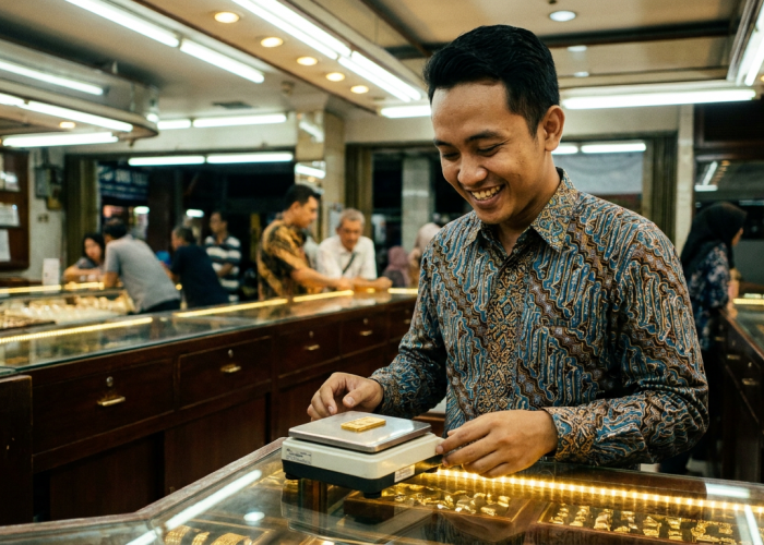 Harga Emas Antam Naik Rp20 Ribu, Buyback Tembus Rp2,401 Juta per Gram