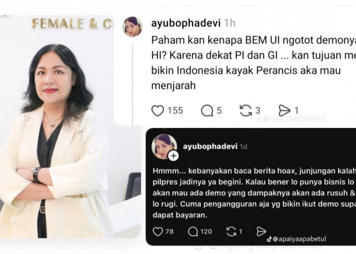 Cuitan Soal Demo BEM UI Viral, Dokter Ayu Bopha Devi Diakhiri Kerja Samanya oleh Klinik First Care