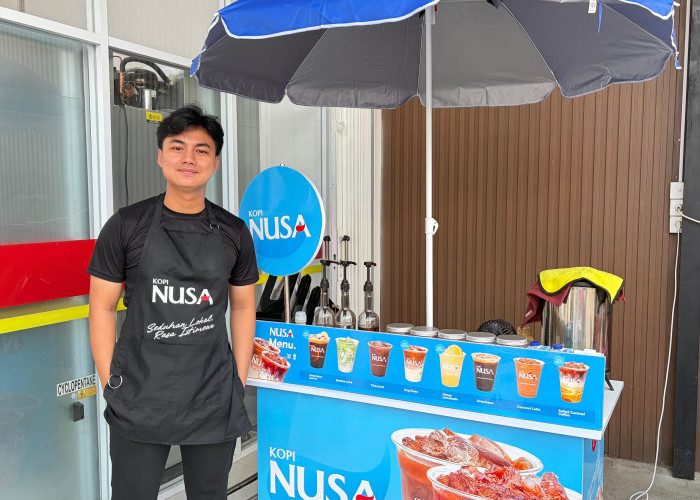 Muhammad Aizar, Mahasiswa Bisnis Digital Darmajaya, Hadirkan Kopi Nusa dengan Harga Ramah Mahasiswa
