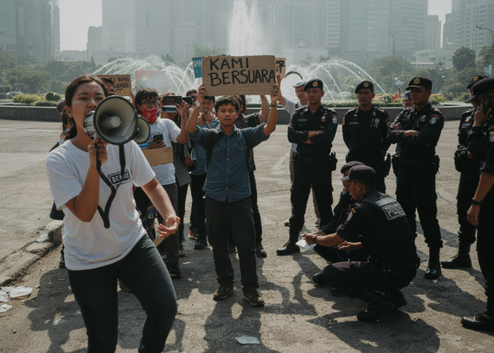 Polri Minta Aksi BEM UI di Bundaran HI Utamakan Kedamaian dan Ketertiban