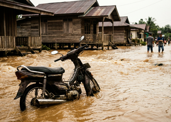 Banjir Kembali Rendam Sejumlah Wilayah Padang, Petugas Fokus Evakuasi Warga
