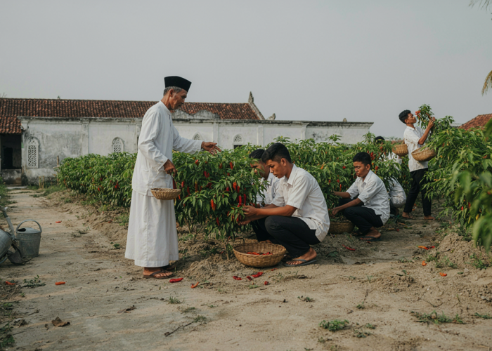 Panen Cabai Perdana di Pesantren, BI Lampung Perkuat Ketahanan Inflasi
