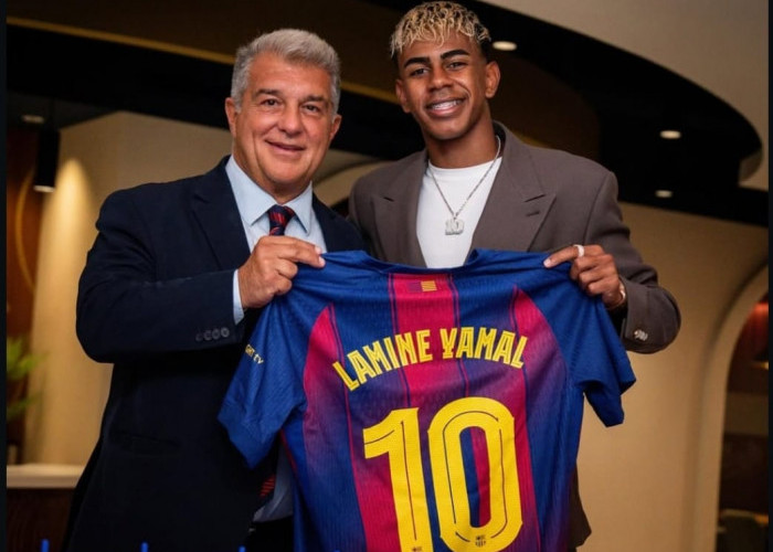 Resmi: Lamine Yamal Kenakan Nomor 10 di Barcelona, Warisi Jejak Legenda