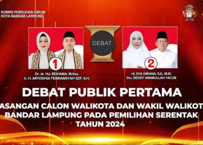 Malam ini, KPU Lampung Bandar Gelar Debat Kandidat Paslon Walikota dan Wakil Walikota