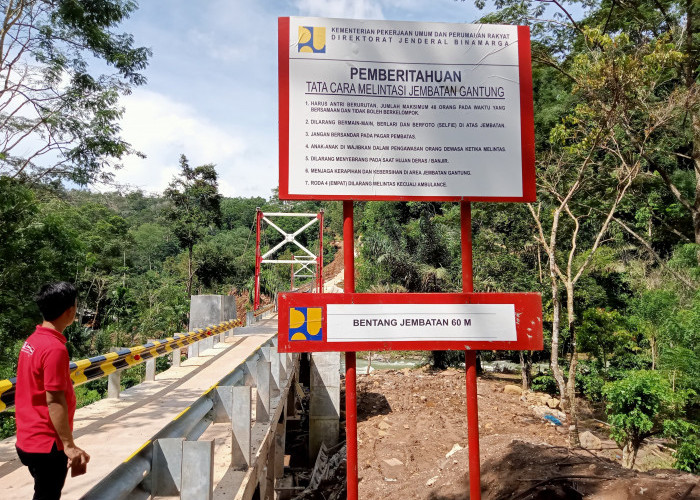 Proyek Jembatan Rp5,6 M di Lampung Utara Belum Rampung, Sudah Serah Terima