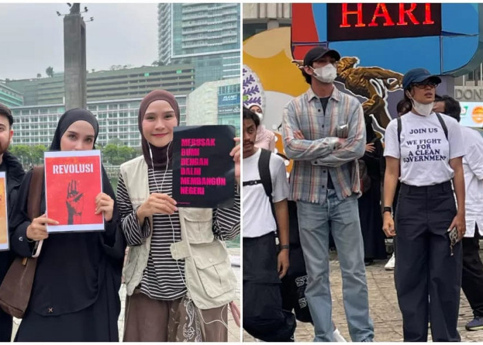  Deretan Artis Turun ke Jalan dalam Demo Sumpah Pemuda di Bundaran HI