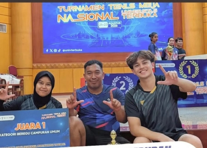 Atlet SIM Sports Sabet Juara 1 Beregu Campuran di Turnamen Tenis Meja UT 2026