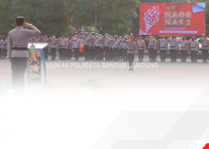 Polresta Bandar Lampung Jadikan Haornas 2026 Momentum Perkuat Kebugaran Personel