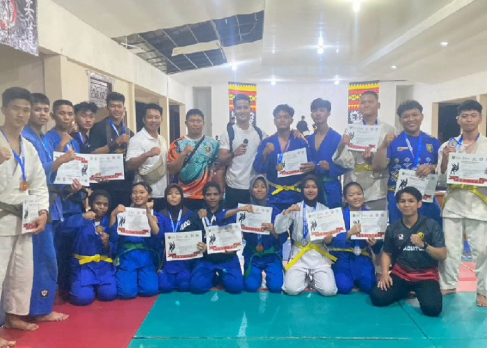 Judo Bandar Lampung Sabet 5 emas, 6 perak dan 5 perunggu Kejuaaran Walikota Cup Metro IV 