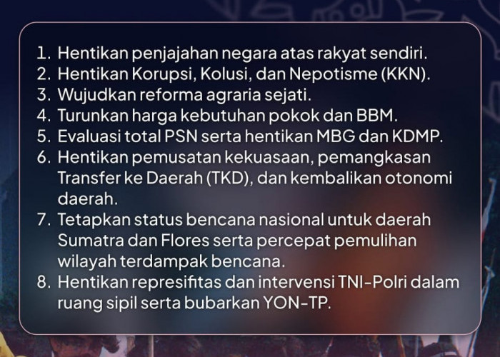 BEM UI Gelar Aksi di Bundaran HI, Sampaikan Delapan Tuntutan soal Ekonomi hingga Reformasi