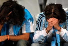 Tangis dan Kekecewaan Fans Argentina Mewarnai Laga Final Semalam