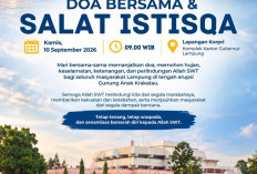 Pemprov Lampung Gelar Salat Istisqa, Berharap Hujan Redakan Dampak Abu Vulkanik