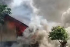 Kebakaran Hanguskan SD Negeri 1 Batang Hari Tulang Bawang, Kerugian Bangunan Capai 90 Persen