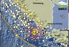 Gempa Magnitudo 3,0 Terjadi di Barat Daya Pesisir Barat Lampung, BMKG: Data Masih Dapat Berubah