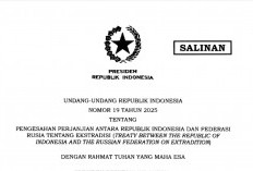 Prabowo Resmi Sahkan UU Ekstradisi RI–Rusia, Kerja Sama Hukum Diperkuat