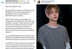 Heeseung Resmi Keluar dari ENHYPEN, Agensi Ungkap Alasan dan Rencana Karier Selanjutnya