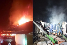 Belasan Ruko di Pasar Labuhan Ratu Ludes Terbakar, Diduga Akibat Korsleting Listrik