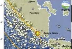 Gempa Magnitudo 2,1 Guncang Perairan Tanggamus, BMKG Sebut Data Masih Sementara