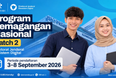 Program Pemagangan Nasional Batch 2 Komdigi Dibuka, Pendaftaran Hanya 3-8 September 2026