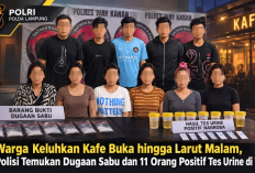 Warga Keluhkan Kafe Buka hingga Larut Malam, Polisi Temukan Dugaan Sabu dan 11 Orang Positif Tes Urine di Way 