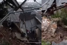 Hujan Deras Picu Longsor, Dua Rumah Warga di Bandar Lampung Rusak