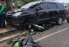 Kecelakaan Libatkan Tiga Ojol di Tangerang, Mobil Naik Trotoar Usai Diduga Melaju Kencang