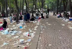 Kawasan Monas Dipenuhi Sampah Usai Perayaan HUT ke-81 RI, Warganet Soroti Kesadaran Pengunjung