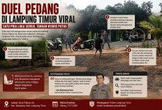 Duel Pedang di Lampung Timur Viral, Satu Pria Alami Luka Serius hingga Tangan Nyaris Putus