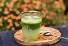 Iced Mango Matcha Coconut, Minuman Tiga Lapis dengan Perpaduan Mangga dan Kelapa