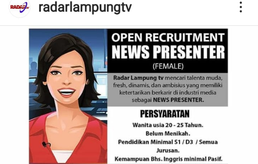 Seleksi News Presenter Radar Lampung TV