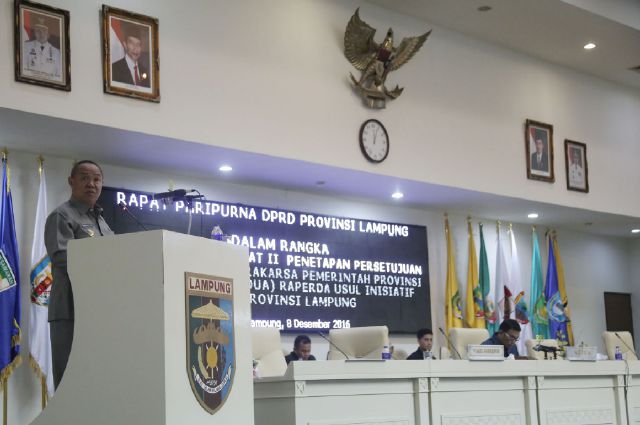 Ini Dia 4 Rancangan Peraturan Daerah Lampung Yang Ditetapkan Dalam Sidang Paripurna DPRD