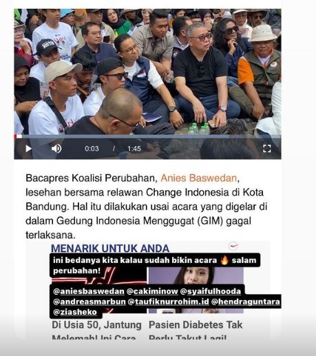 Anies Santai Tanggapi Diskusi Capres Koalisi Perubahan Dibatalkan Pemprov Jabar, Ini Alasannya