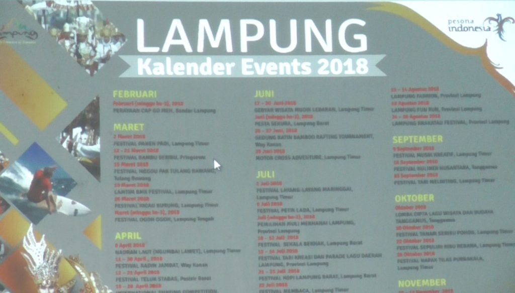 Agenda Pariwisata Lampung Terhambat Waktu