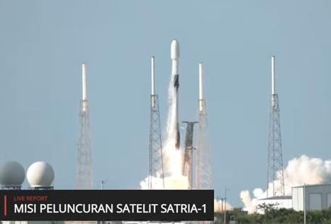 Peluncuran Satelit Republik Indonesia (SATRIA 1) Sukses