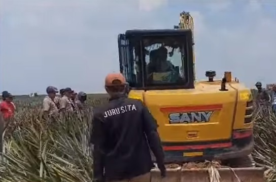 Eksekusi 20 Hektar Lahan PT GGP Berlangsung Tegang