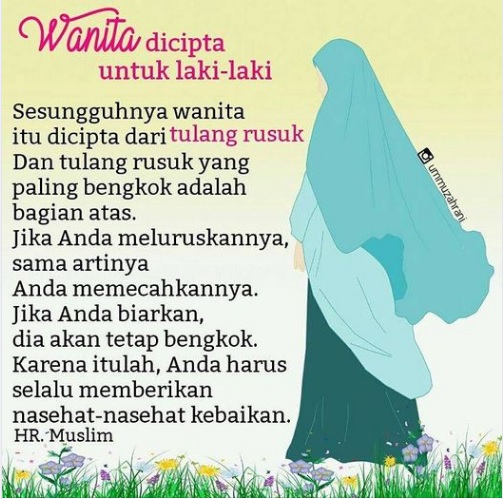 ONE DAY ONE HADITS : Wanita Sebagaimana Tulang Rusuk